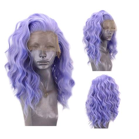 Amazon RONGDUOYI RDY Lavender Purple Short Bob Lace Front Wigs