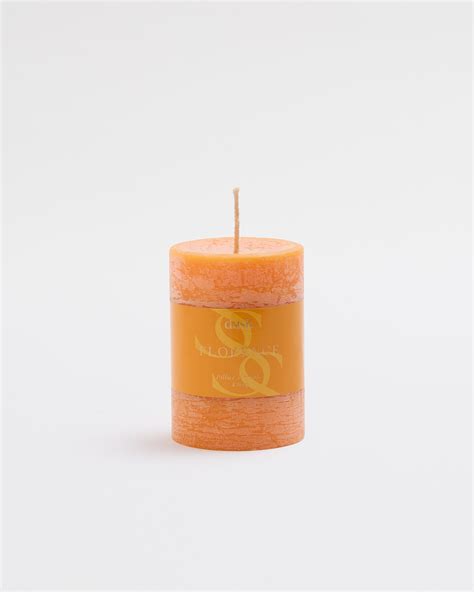 Sparkling Bellini Florence Fragrant Pillar Candle Dusk