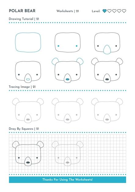 Dibujo De Oso Polar Paso A Paso