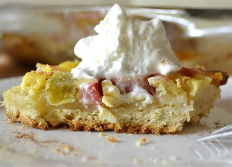 Rhubarb Kuchen Crafty Cooking Mama