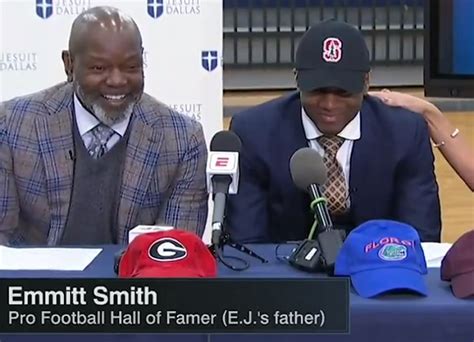 Watch: Emmitt Smith shares great message about son EJ choosing Stanford