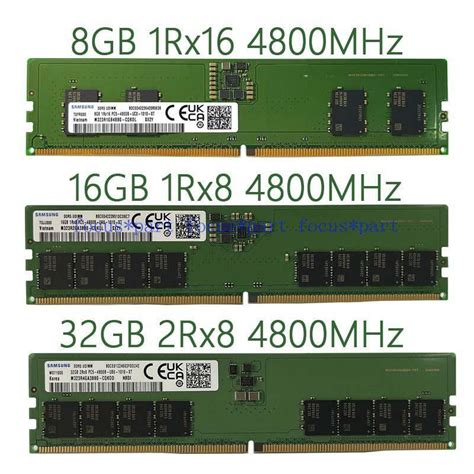 Samsung 8GB 16GB 32GB PC5 4800B DDR5 4800 DIMM Memory RAM Lot 288pin