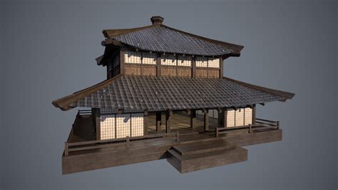 Japanese Dojo - 3D Model by sergio delacruz