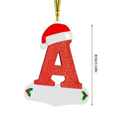 Christmas Alphabet Ornaments 26 Alphabet Personalized Ornaments