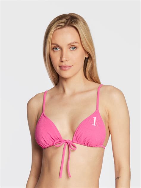 Calvin Klein Swimwear Bikini Oberteil KW0KW01881 Rosa Modivo De