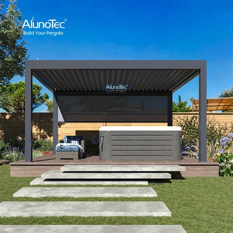 AlunoTec Waterproof Aluminum Roof Affordable Prices Pergola Modern