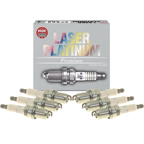 Set Of Pre Gapped Spark Plugs Ngk Laser Platinum Resistor Pfr S Eg