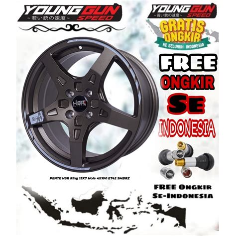 Jual Velg Racing Mobil R15 HSR PENTE Ring 15 Brio Ayla Agya Sirion