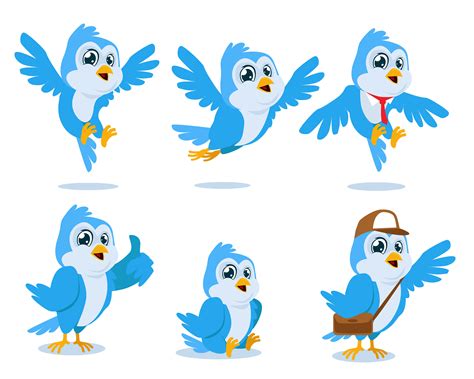 Blue Bird Mascot Cartoon By Arsyi Design