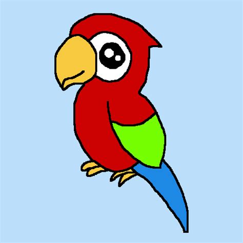 Pixilart Cute Parrot Base By MochixPanda