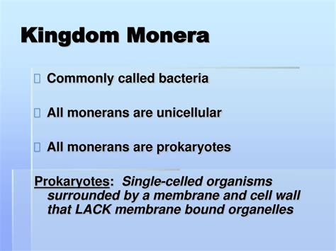 Ppt Kingdom Of Monera Powerpoint Presentation Free Download Id1448435