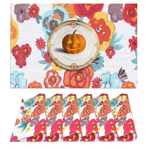 Ruvanti Placemats Cotton X Inch Dining Table Placemats Set Of