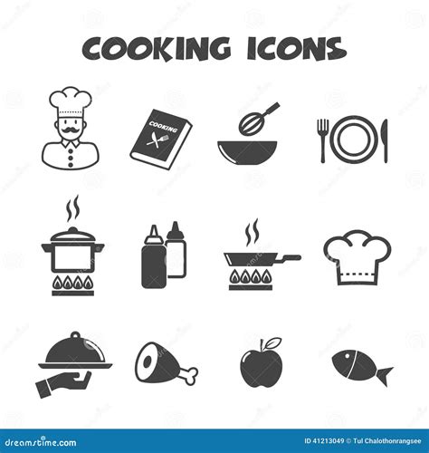 Cooking Icons Vector Symbols CartoonDealer 50707440