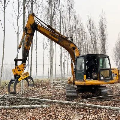 Rotating Tree Shear Harvester For Excavator Hydraulic Wood Cutter