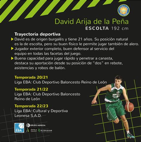 Óbila Club de Basket on Twitter Temporada 2023 2024 LigaEBA David