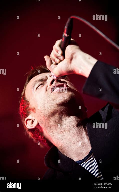 The English Singer And Musician Damon Albarn Is Here Seen Live On Stage