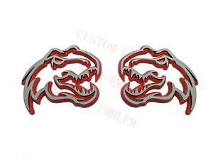 X Dinosaur T Rex Trx Redeye Emblem For Dodge Ram Logo Gray