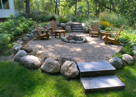 Outdoor Stone Paver Firepits Fireplaces Installer Minneapolis St