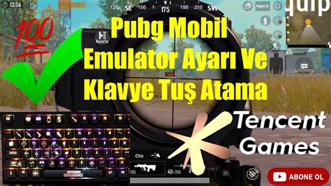 Pubg Mobil Tencent Emulator Klavye Tuş Atama Ayarı YouTube