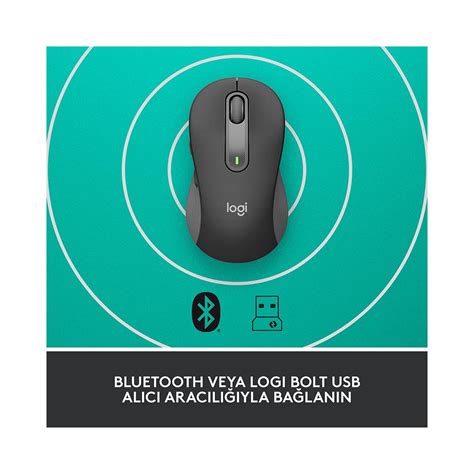 Logitech M650 L Signature Kablosuz Tam Boyutlu Mouse Siyah Fiyatı