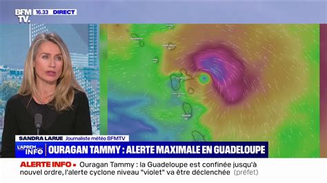 Ouragan Tammy des rafales de vent jusqu à 150 km h et de très fortes