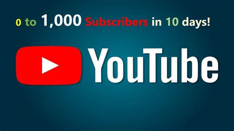 How To Grow Your Youtube Subscribers In 10 Days Zero To 1000