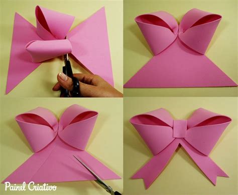 Como Fazer Laço Em Eva Diy Hair Bows Craft Stick Crafts Paper Crafts