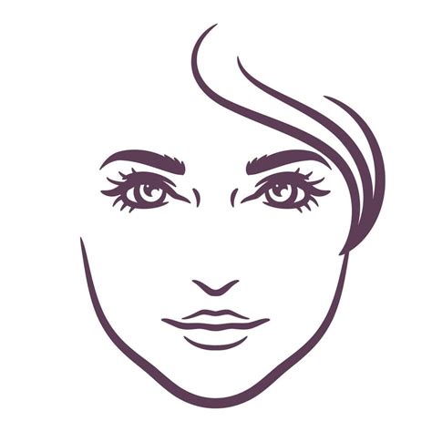 Woman face logo design template 6033256 Vector Art at Vecteezy