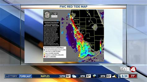 Updated FWC red tide map