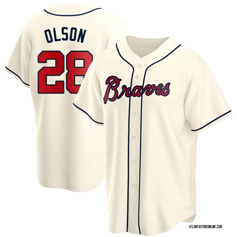 Matt Olson Men's Atlanta Braves Alternate Jersey - Navy Authentic