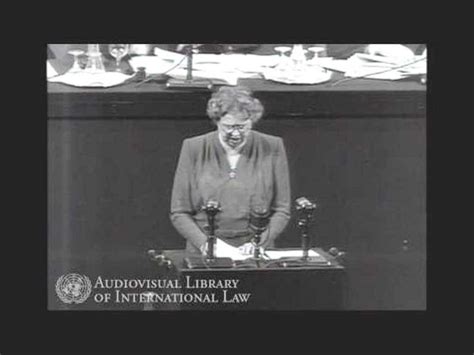 Former First Lady Mrs ~~eleanor Roosevelt S 1948 Speech On Universal Declaration Of Human