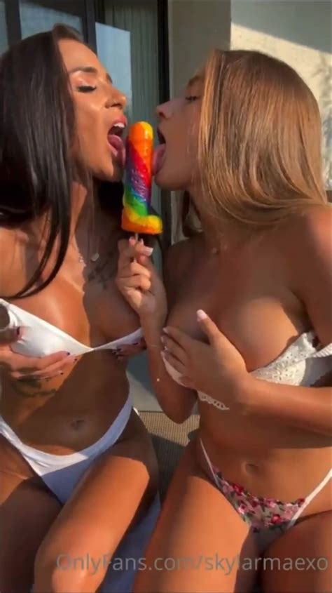 Skylarmaexo 27 Double Sided Dildo Lesbian Sextape Thothub