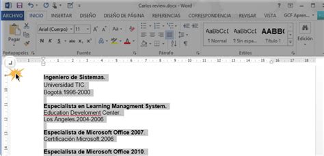 C Mo Poner Tabulaciones Con Puntos En Word