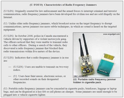 U Les Radio Frequency Jammers Used To Disrupt Communication Devices Public Intelligence