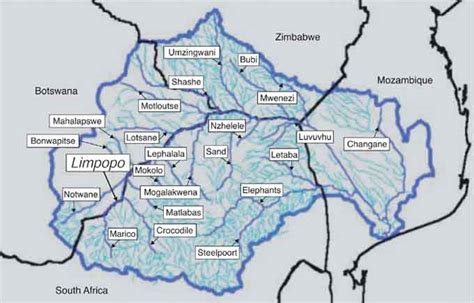 Limpopo River Africa Map