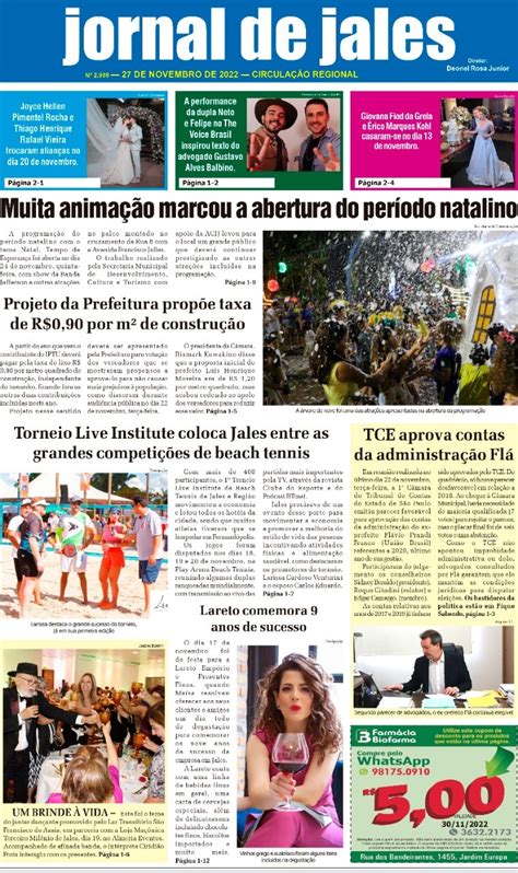 JORNAL DE JALES VOLTA DE LULA PETISTAS DE JALES RETOMAM LUTA PELA