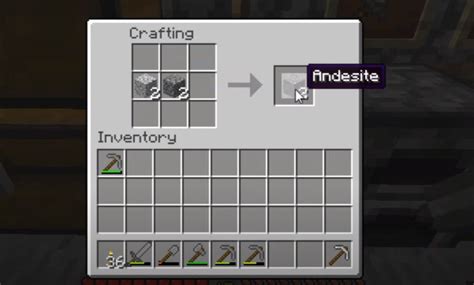 How To Make A Polished Andesite: Minecraft Recipe