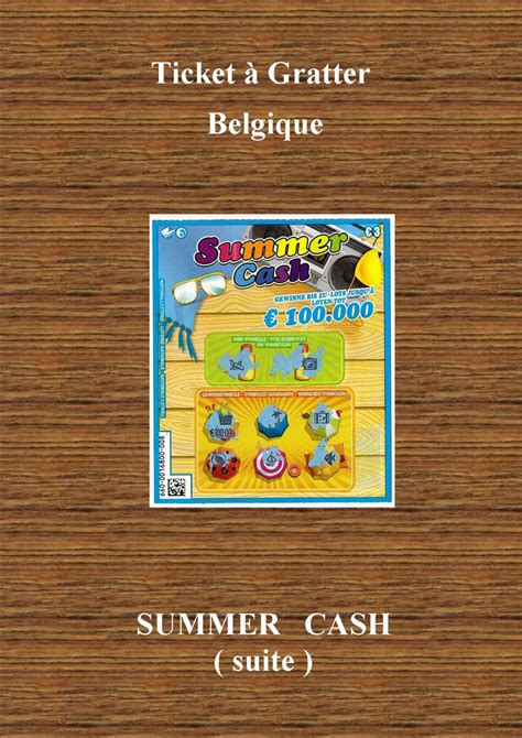 Summer Cash Site De Tickets A Gratter