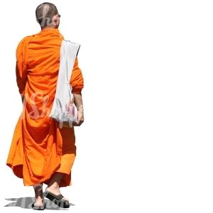 Buddhist Monk Walking Vishopper