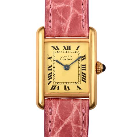 カルティエ Cartier 5057001 マストタンク Sm ヴェルメイユ 腕時計 クォーツ アイボリー文字盤 レディースカルティエ