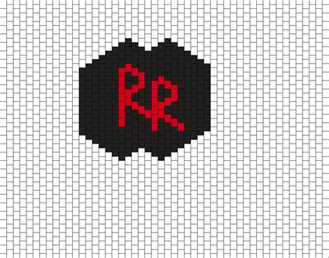 Red Riot Kirishima Mask Pony Bead Patterns Characters Kandi