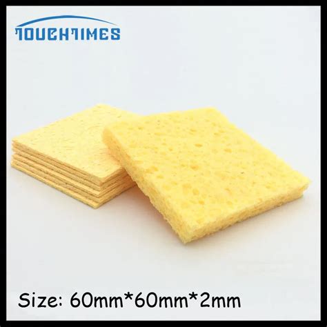 102050100pcs Soldering Iron Sponge Electric Welding Cleaner Cleaning Pads Cleaning Sponge