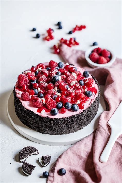 Cheesecake Sans Cuisson Aux Fruits Rouges Chefnini