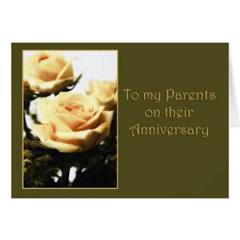 Happy Anniversary to Parents Greeting Cards | Zazzle