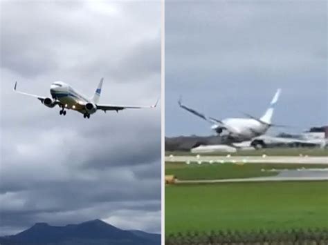 Terrifying Video Shows Plane Abort Landing After Bouncing Off The