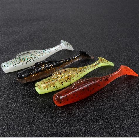 Johncoo 2021 Hot Sale 8cm Paddle Tail Tpe Material Soft Bait Minnowz