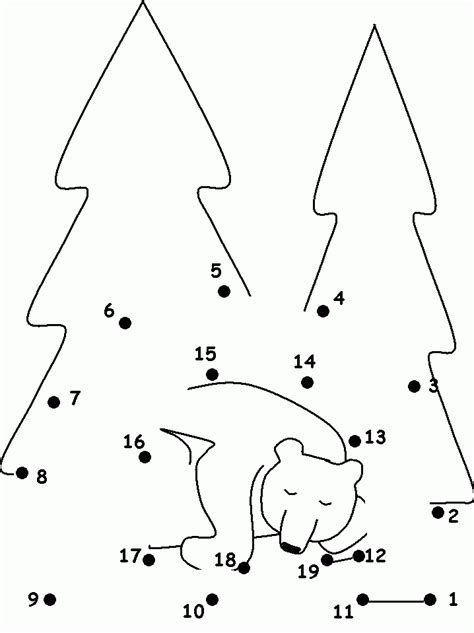 Hibernating Bear Coloring Page - Coloring Home