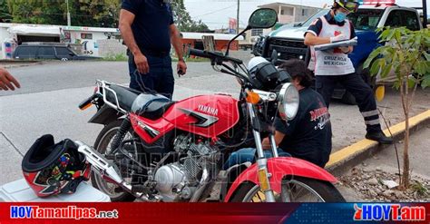 Hoy Tamaulipas Seguridad En Tamaulipas Motociclista Derrapa Y Termina