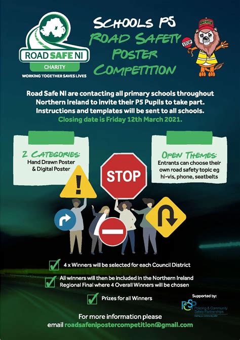 Primary Schools P5 Road Safety Poster Competition 2021 Road Safe Ni