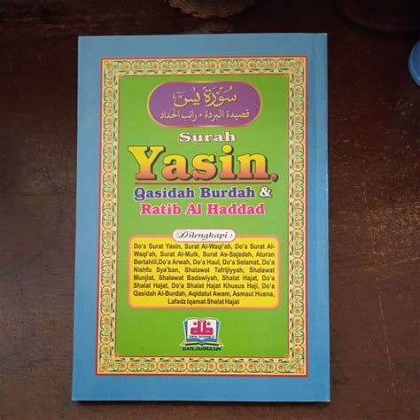 Jual Surah Yasin Qosidah Burdah Ratib Al Haddad Shopee Indonesia